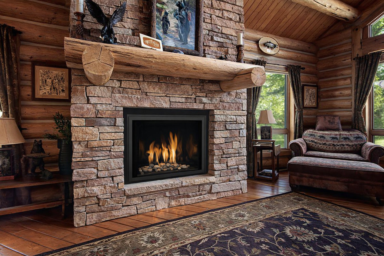 Fireplace installation